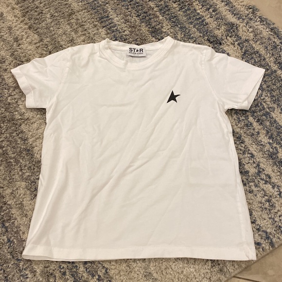 Kids golden goose White T-Shirt - Picture 5 of 8